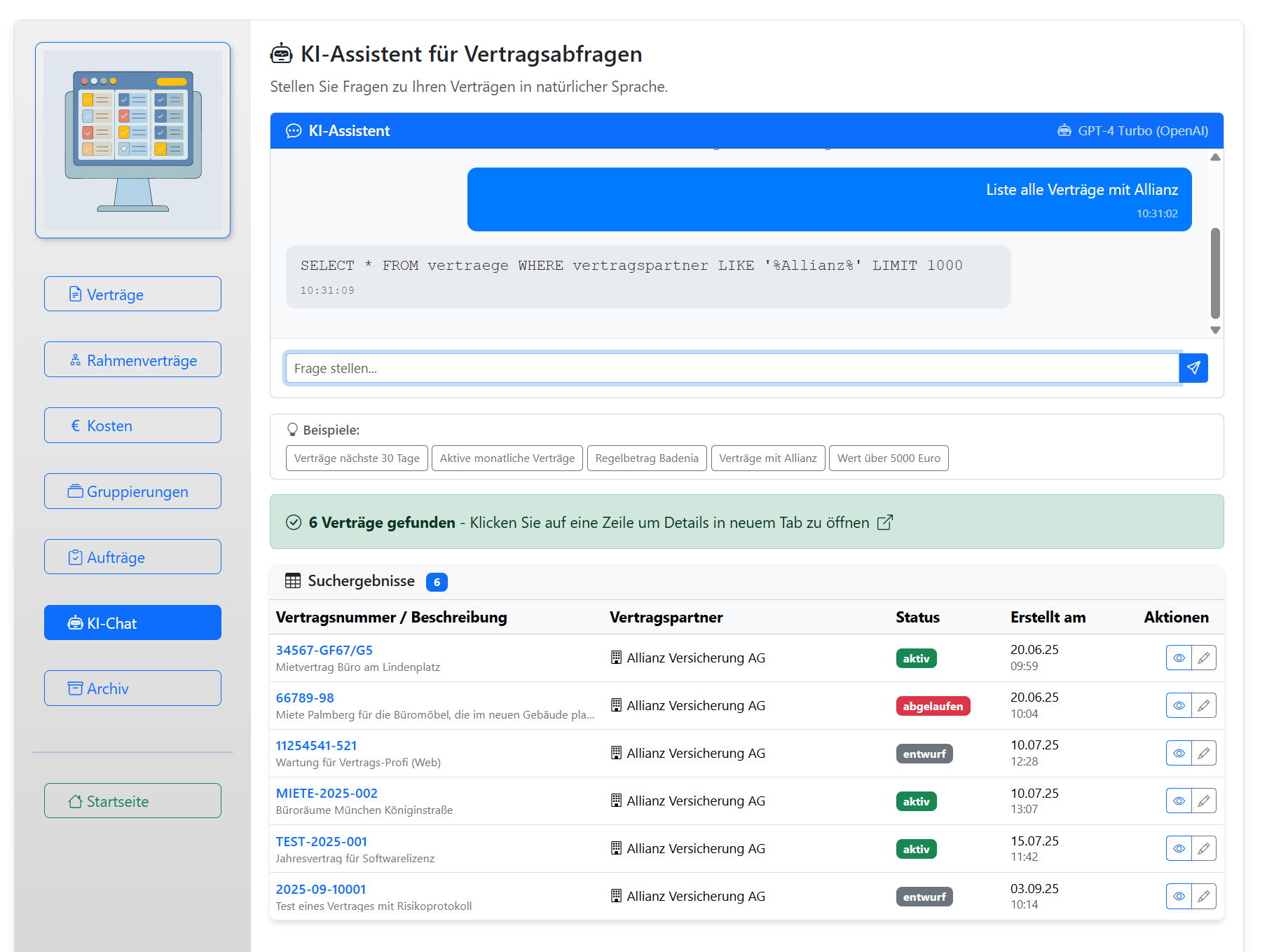 KI-gestützter Chat-Assistent