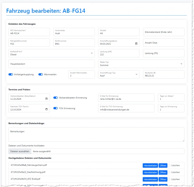 Fahrzeugdetails