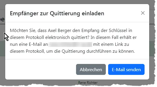 Quittungsdruck
